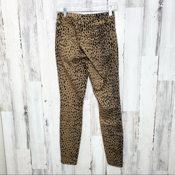 Good American Good Waist Leopard Print Skinny Jeans Ankle - Picture 5 of 10